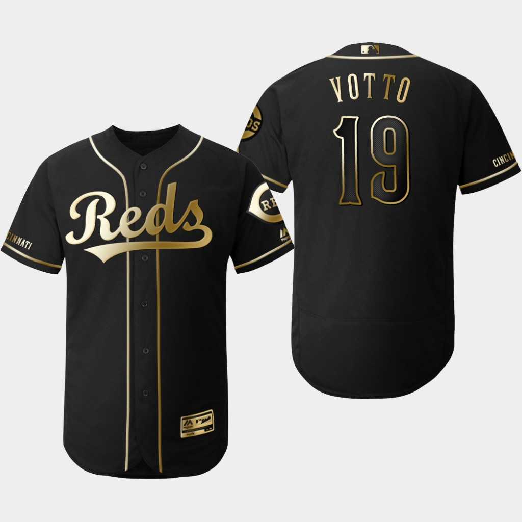 Reds 19 Joey Votto Black Gold Flexbase Jersey Dzhi,We sell and wholesale Reds 19 Joey Votto Black Gold Flexbase Jersey Dzhi on line form chian!